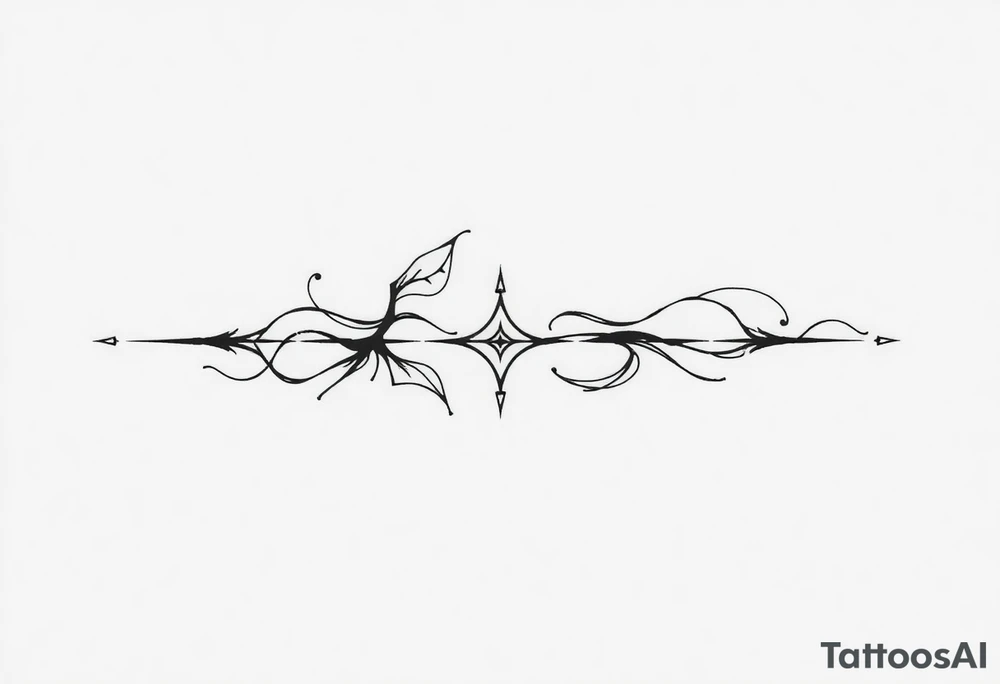 Tatuagem com traços finos inspirada em Celeana Sardothien tattoo idea