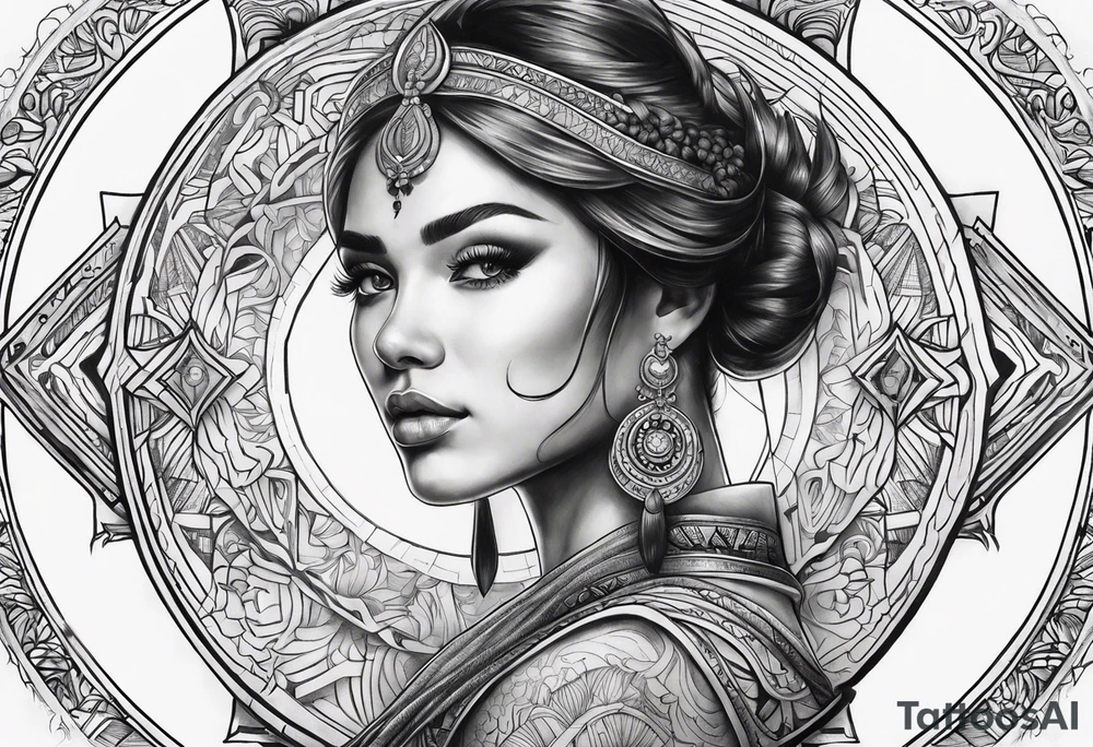 Symbol of balance tattoo idea