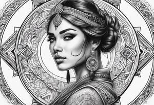 Symbol of balance tattoo idea
