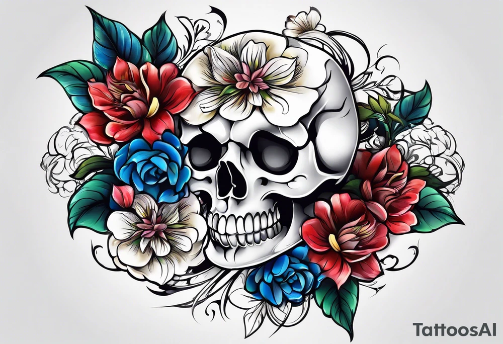 Zagare  flower tattoo idea