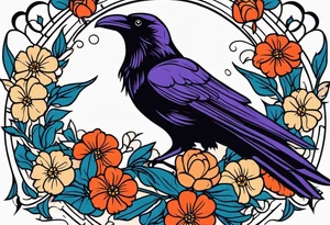 raven


old school vintage simple traditional design with vintage flowers surrounding
bold color simple tattoo idea