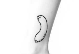 A peanut getting killed tattoo idea