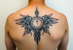 Tattoo design: Abstract representation of rebirth, inner peace, and freedom from addiction. Include dates 2/21 and 2/22 as a personal touch. tattoo idea
