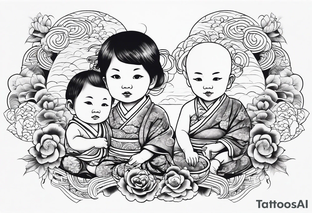 3 TODDLERS tattoo idea