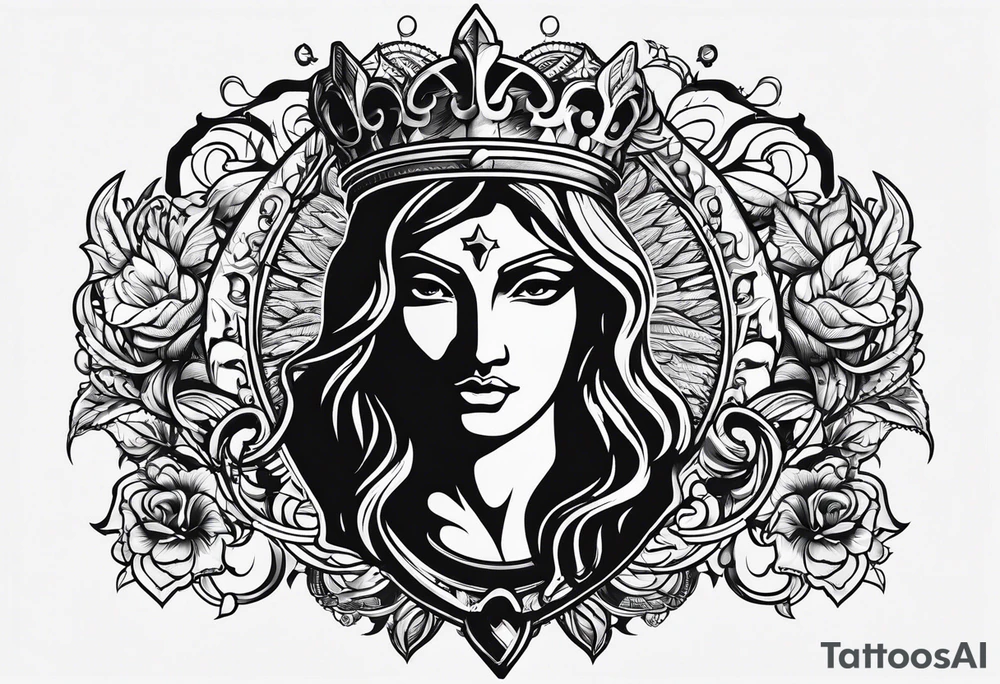 justice emblem tattoo idea
