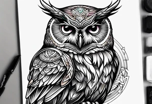 Owl Mage tattoo idea