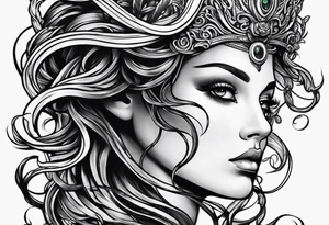 Medusa looking into you tattoo idea