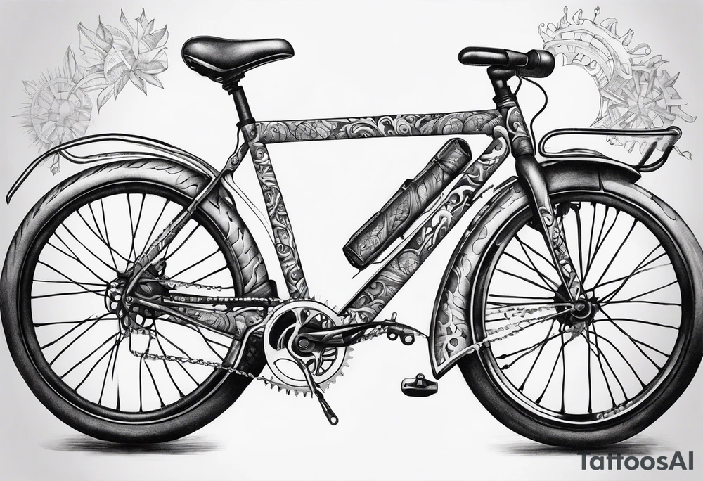 Bicycle gear tattoo idea