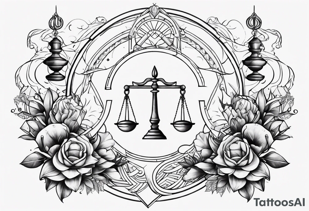 Libra and Pisces and Scorpio tattoo idea