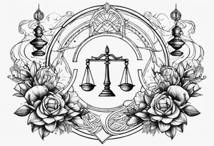 Libra and Pisces and Scorpio tattoo idea