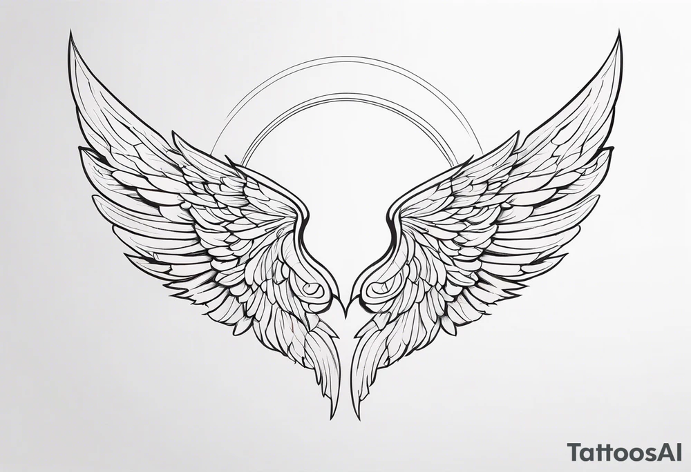 angel wing tattoo idea