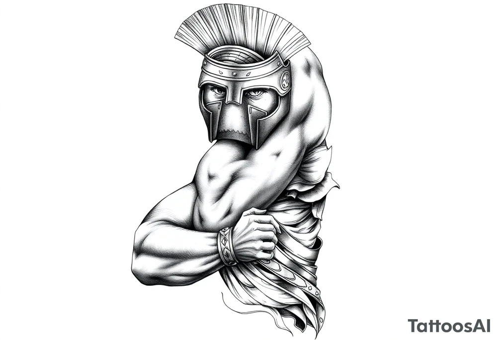 Roman gladiator tattoo idea