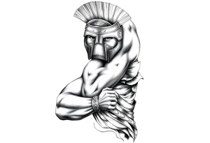 Roman gladiator tattoo idea
