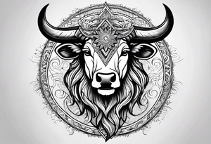 Taurus sun tattoo idea