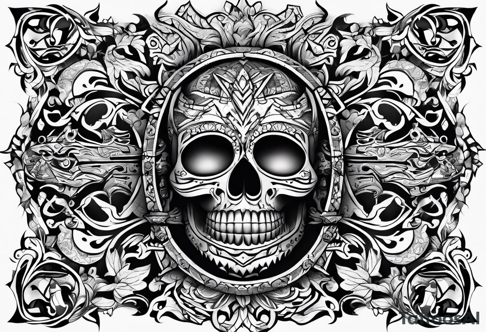 A message where written 4M 4U tattoo idea