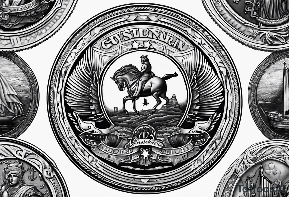US Coin tattoo idea