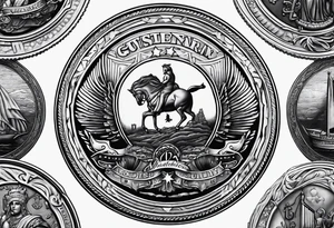 US Coin tattoo idea