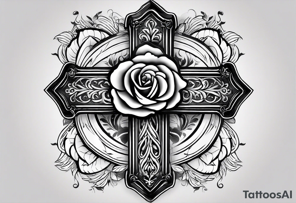 Cross that in the middle of it says “know your worth as well” and under it I would like my dads birthday the 30th of August 1966 and under that a rose and i would like it on my forearm tattoo idea