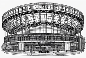 Combine the  Houston Astrodome and Minute Maid Park tattoo idea