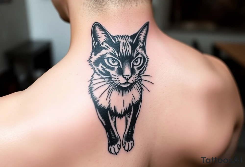 Black Cat tattoo idea