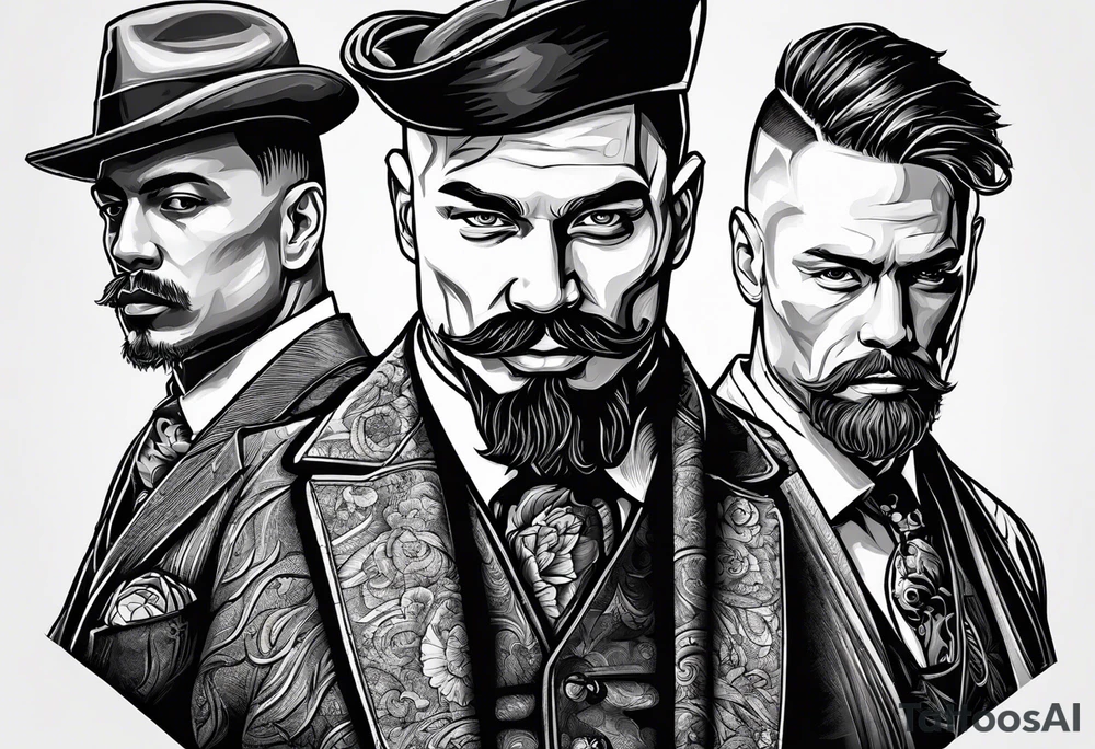 Vendetta, brazilian jiu jitsu, box, Peaky Blinders tattoo idea