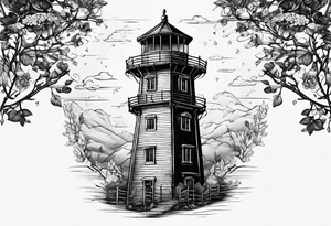 Prison observation tower tattoo idea