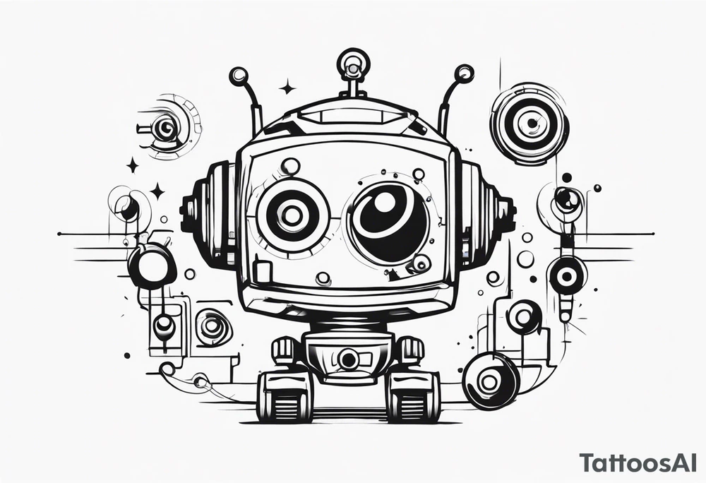 Funky Robot tattoo idea