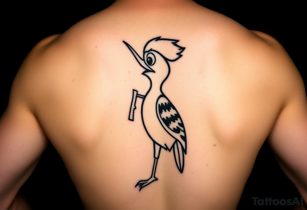 Woody the woodpecker  cartoon tattoo idea