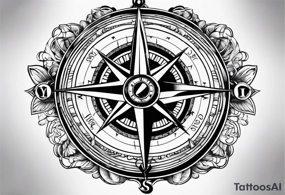 Compass tattoo idea