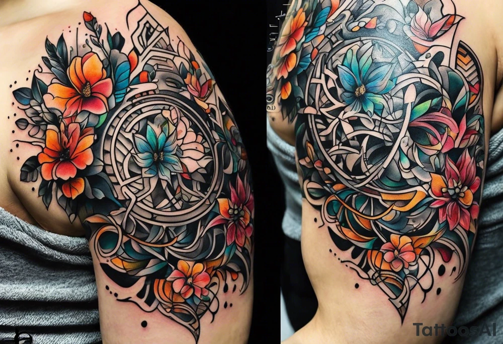 simple line tattoo of lungs tattoo idea