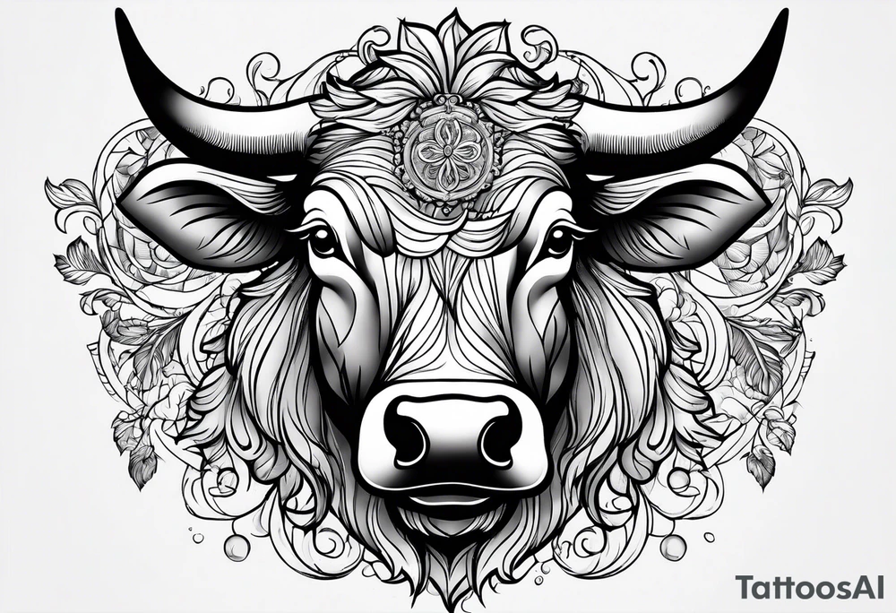 Fat cow tattoo idea