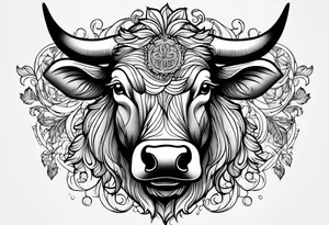 Fat cow tattoo idea