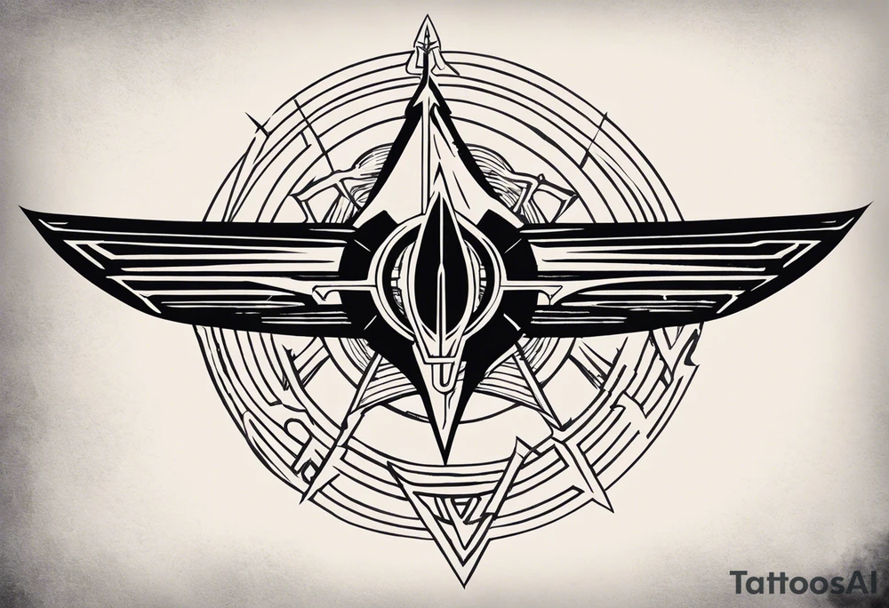 i have tattoos on my left arm that relate to the Klingons in Star Trek, including the symbol of the Klingon empire, the bat'leth sword, SOME KLINGON WRITING, AND A BIRD OF Prey starship. am looking for filler and additional details that are visually similar and complimentary to the imagery i am using already. tattoo idea