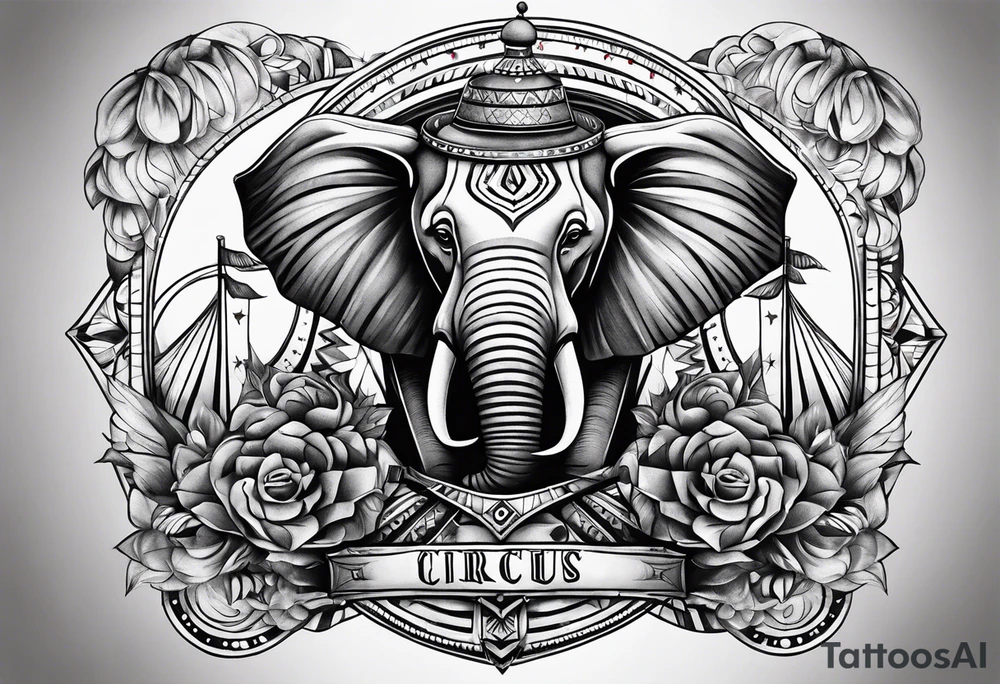 Circus theme tattoo idea