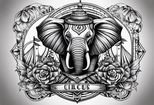 Circus theme tattoo idea