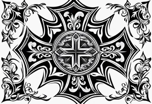 Maltese cross tattoo idea