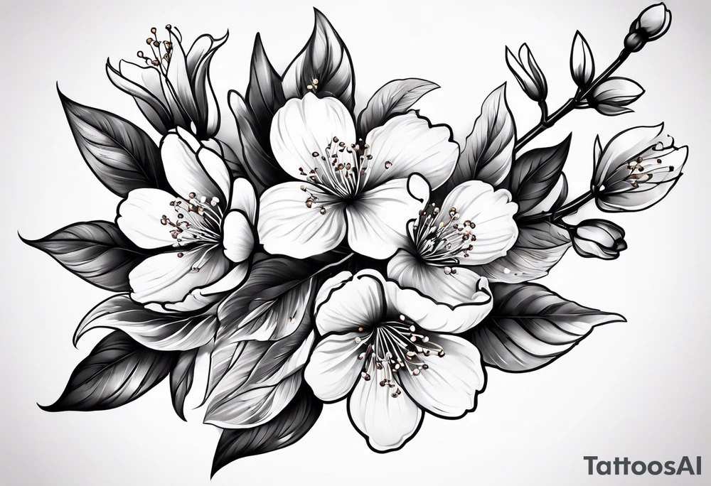 Cherry blossom for back tattoo no zoom tattoo idea