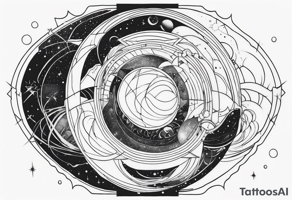 space time distortion tattoo idea