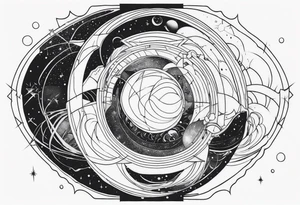 space time distortion tattoo idea