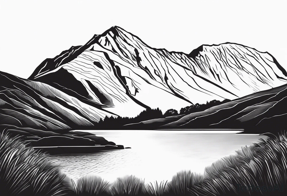 great gable from wasdale head tattoo idea