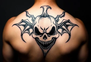 Spooky jack o lanturn evil tattoo idea
