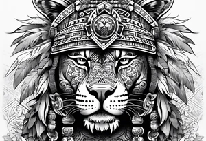 aztec jaguar warrior tattoo idea