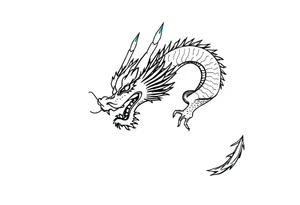 Beautiful asian dragon tattoo idea