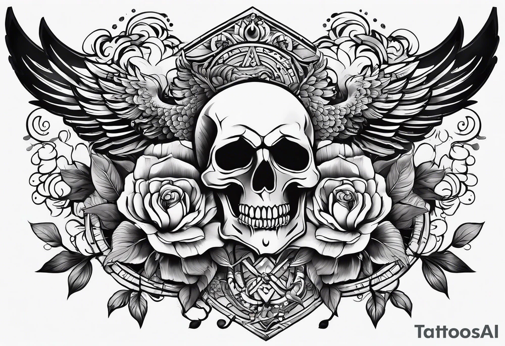 Flash sheet traditional tattoo idea