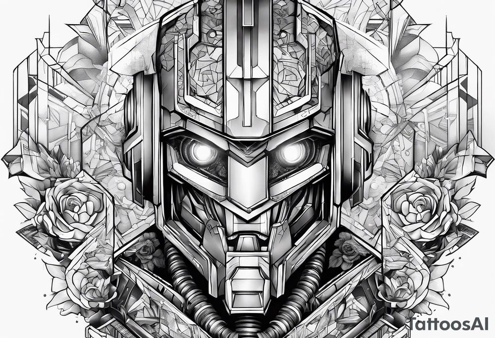 Robotic Cyber criminal tattoo idea