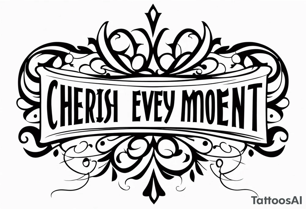 Cherish Every Moment tattoo idea