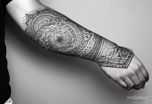 Keraly arm sleeve tattoo idea