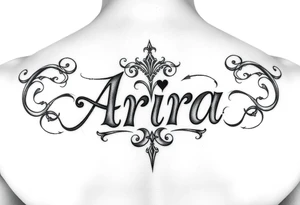 Name Aria tattoo idea