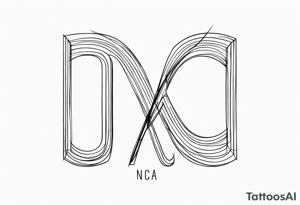 Initials NCA with date 9-15-16 tattoo idea