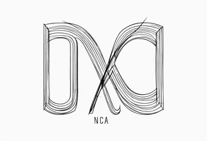 Initials NCA with date 9-15-16 tattoo idea